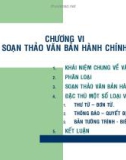 Bài giảng Công tác kỹ sư - Chương 6: Soạn thảo văn bản hành chính