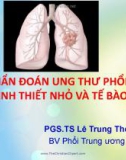 Bài giảng Chẩn đoán ung thư phổi trên sinh thiết nhỏ và tế bào học - PGS.TS Lê Trung Thọ