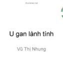 Bài giảng U gan lành tính - Vũ Thị Nhung