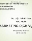 Bài giảng Marketing dịch vụ công - TS. Nguyễn Hoài Long