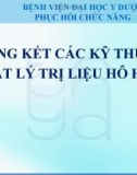 Bài giảng Tổng kết các kỹ thuật vật lý trị liệu hô hấp