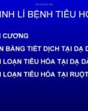 Bài giảng Sinh lí bệnh tiêu hóa