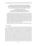 Vận dụng lí thuyết kiến tạo trong đổi mới phương pháp dạy học các môn Lý luận chính trị tại các trường đại học ở thành phố Đà Nẵng