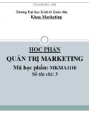 Bài giảng Quản trị marketing - ĐH Kinh tế Quốc dân