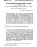 Ứng dụng phần mềm mô phỏng hỗ trợ thiết kế sản phẩm may mặc có cấu trúc phức tạp