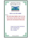 Khoá luận tốt nghiệp: Kế toán hoạt động cho vay tại Ngân hàng TMCP Quốc Dân chi nhánh Vĩnh Long