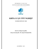 Graduation thesis: A study on difficulties of English 1st year students when studying speaking and suggested solutions at Hai Phong University