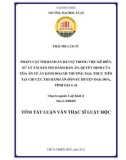 Tóm tắt Luận văn Thạc sĩ Luật học: Pháp luật Thi hành án dân sự trong việc kê biên, xử lý tài sản thi hành bản án, quyết định của Tòa án về án kinh doanh thương mại; thực tiễn tại Chi cục Thi hành án dân sự huyện Đak Đoa, tỉnh Gia Lai