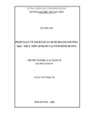 Luận văn Thạc sĩ Luật kinh tế: Pháp luật về thi hành án kinh doanh thương mại - Thực tiễn áp dụng tại tỉnh Bình Dương