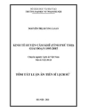 Tóm tắt Luận án Tiến sĩ Lịch sử: Kinh tế huyện Cẩm Khê (tỉnh Phú Thọ) giai đoạn 1995 - 2015