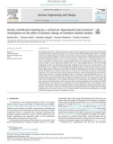 Density stratification breakup by a vertical jet: Experimental and numerical investigation on the effect of dynamic change of turbulent schmidt number