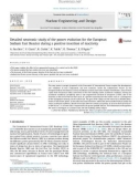 Detailed neutronic study of the power evolution for the European Sodium Fast Reactor during a positive insertion of reactivity