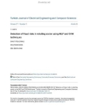 Detection of fraud risks in retailing sector using MLP and SVM techniques