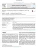 Sensitivity analysis of an Advanced Gas-cooled Reactor control rod model