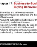 Lecture Consumer behaviour (4e): Chapter 17 - Neal, Quester, Hawkins