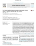 Large eddy simulation of a buoyancy-aided flow in a non-uniform channel – Buoyancy effects on large flow structures