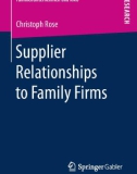 Ebook Supplier relationships to family firms: Part 1