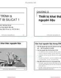 Bài giảng Quá trình và thiết bị silicat 1: Chương 13 - Nguyễn Khánh Sơn