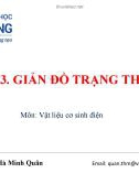 Bài giảng Vật liệu cơ sinh điện: Tuần 3 - Ths. Tăng Hà Minh Quân