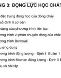 Bài giảng Kỹ thuật thuỷ khí: Chương 3 - TS. Ngô Văn Hệ