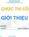 Bài giảng Tổ chức thi công: Chương giới thiệu - ThS. Đào Quý Phước