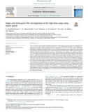 Single and multi-grain OSL investigations in the high dose range using coarse quartz