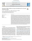 Attenuation of light in different rock types and implications for rock surface luminescence dating