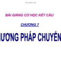 Bài giảng môn Cơ học kết cấu: Chương 7