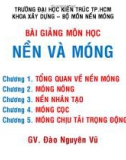 Bài giảng Nền và móng: Chương 1 - Đào Nguyên Vũ