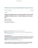 Design of a portable and low-cost mass-sensitive sensor with the capability of measurements on various frequency quartz tuning forks