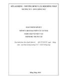 Giáo trình Dịch hại trên cây ăn trái (Nghề: Bảo vệ thực vật - Trung cấp) - Trường Trung cấp nghề GDTX Hồng Ngự