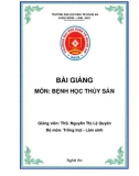 Bài giảng Bệnh học thuỷ sản