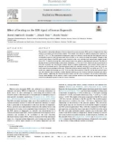 Effect of heating on the ESR signal of human fingernails