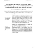 Các loài thực vật bị đe dọa tuyệt chủng thuộc ngành hạt kín (Angiospermae) và giá trị sử dụng của chúng ở Vườn Quốc gia Phia Oắc - Phia Đén, tỉnh Cao Bằng