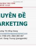 Chuyên đề Marketing - Trương Thị Hồng Giang