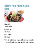 Sườn heo hầm thuốc Bắc