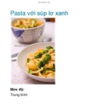 Pasta với súp lơ xanh