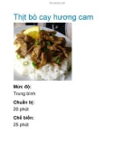 Thịt bò cay hương cam