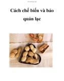 Cách chế biến và bảo quản lạc