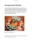 Đa dạng Sushi Nhật Bản