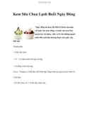 Kem Sữa Chua Lạnh Buốt Ngày Đông