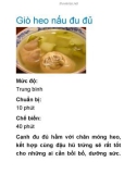 Giò heo nấu đu đủ