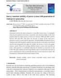 Survey transient stability of power system with penetration of wind power generation