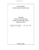 Giáo trình Năng lượng xanh (Ngành: Công nghệ kỹ thuật điện – Điện tử, Trình độ: Cao đẳng) - Trường CĐ Kinh tế - Kỹ thuật Vinatex TP HCM