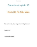 Các món cá –phần 10