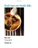 Đuôi heo om thuốc Bắc