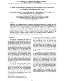 A study on the effect of support on the catalytic activity of OMS-2 for oxidation of toluene in gas phase