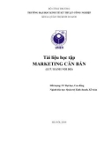 Tài liệu học tập Marketing Căn bản: Phần 1