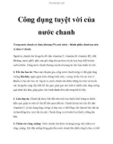 Công dụng tuyệt vời của nước chanh