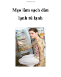 Mẹo làm sạch dàn lạnh tủ lạnh